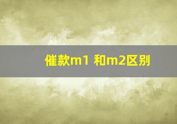 催款m1 和m2区别